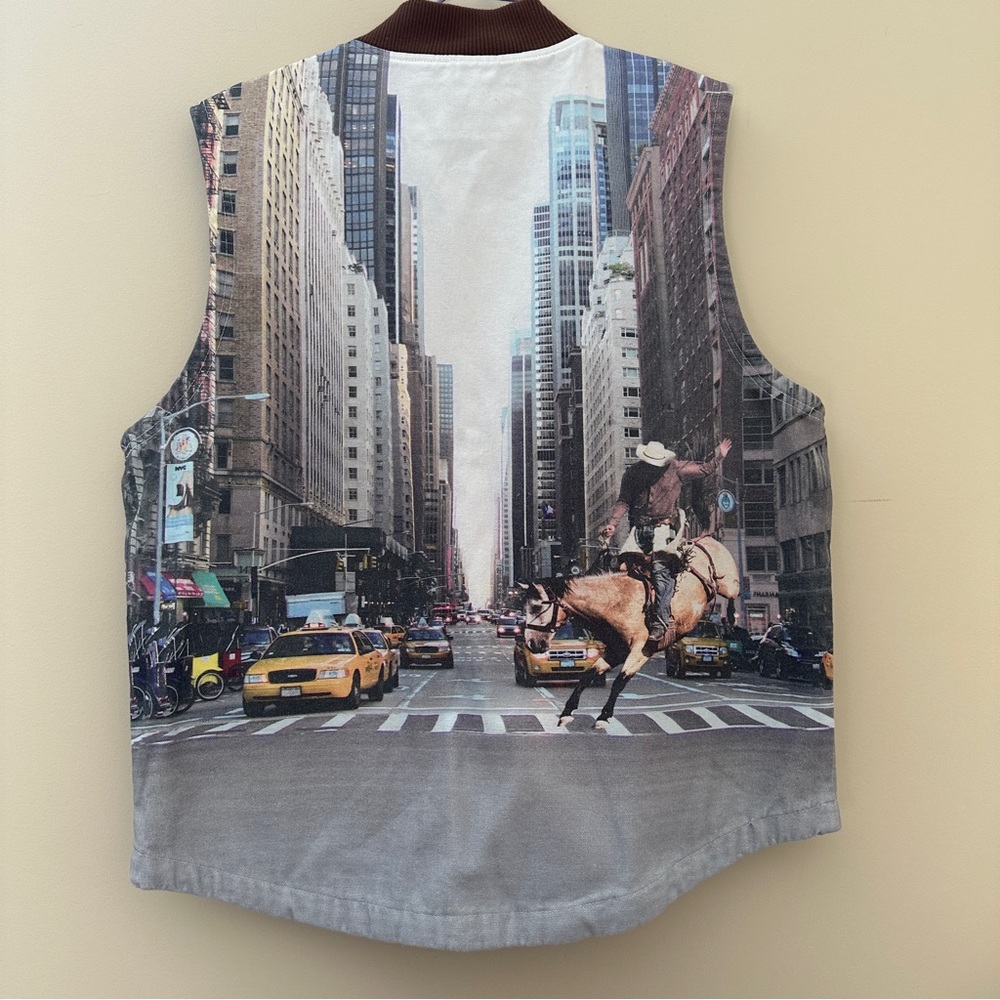 New York Sunshine x Dickies City Cowboy Photo-real Vest Men's L Grandpacore - Picture 2 of 9